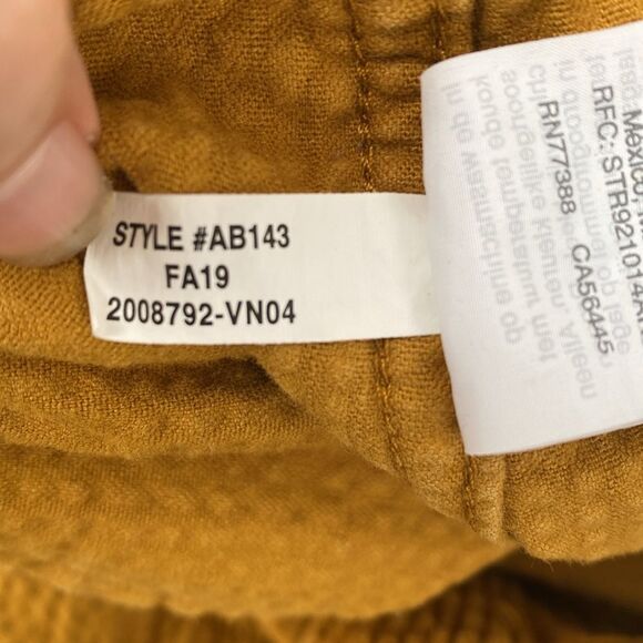 Madewell Brown Corduroy Pants Straight-Leg sz 30 Boho Casual - Picture 11 of 12